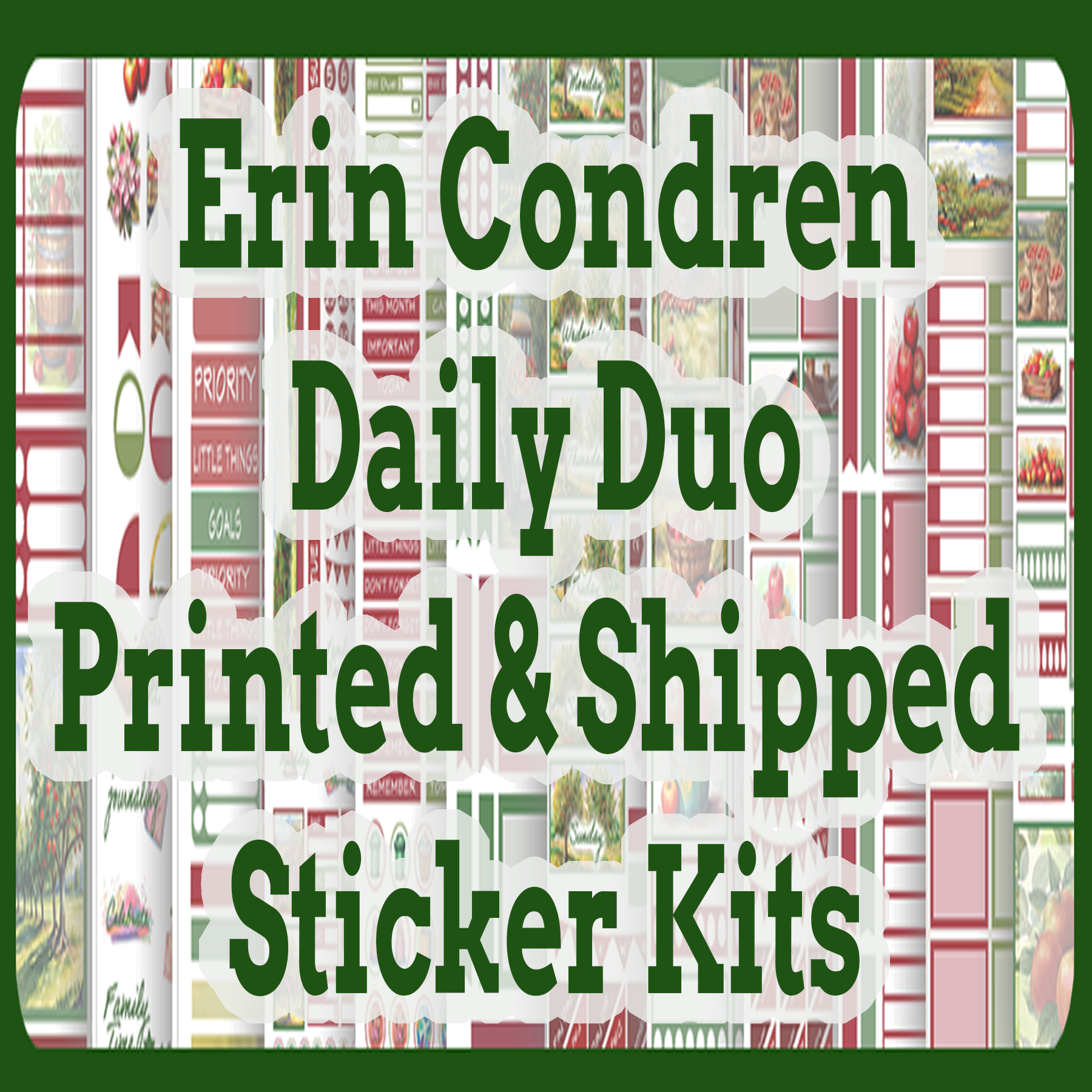 Erin Condren Daily Duo Printed & Shipped Kits