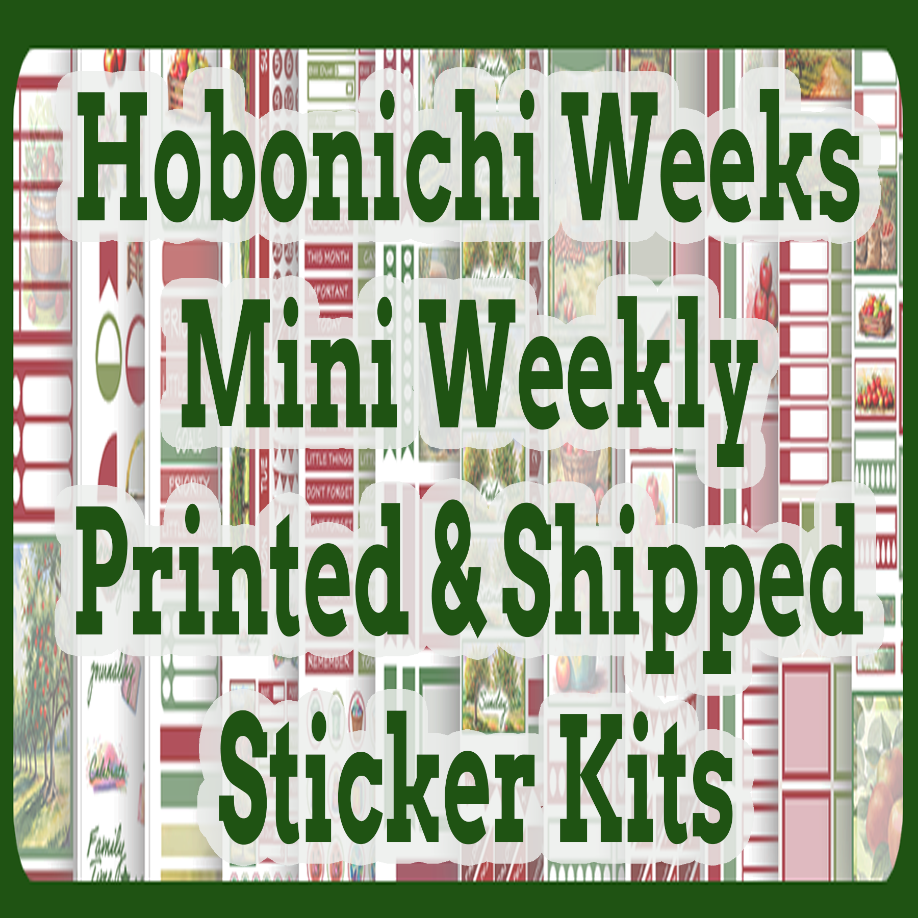 Hobonichi Weeks Mini Weekly Printed & Shipped Kits