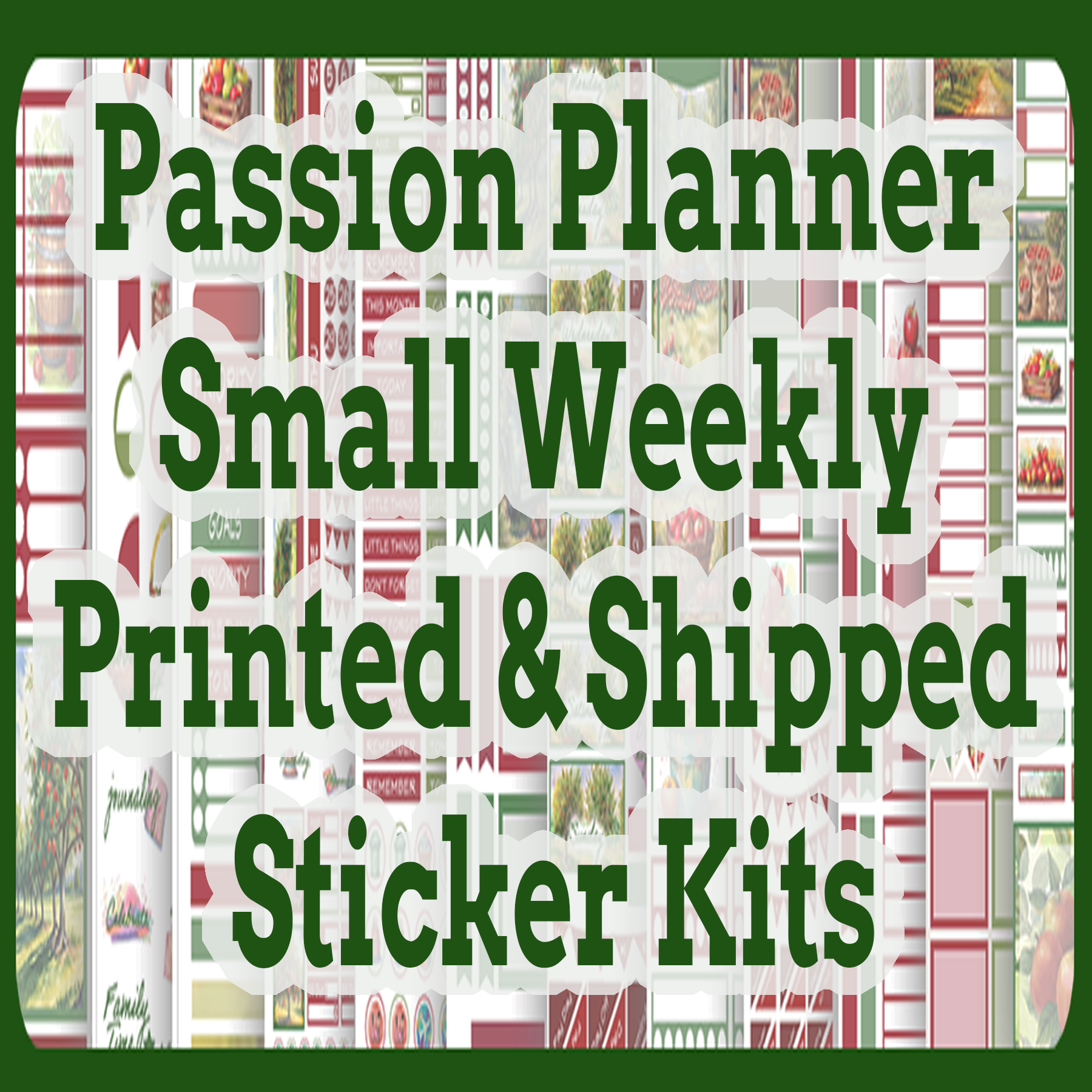 Passion Planner Small Weekly Printed & Shipped Kits