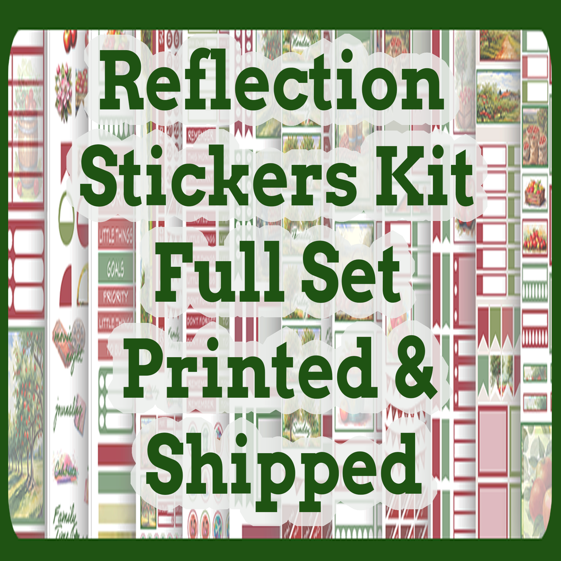 Reflection Stickers Kit Full Set Printed & Shipped