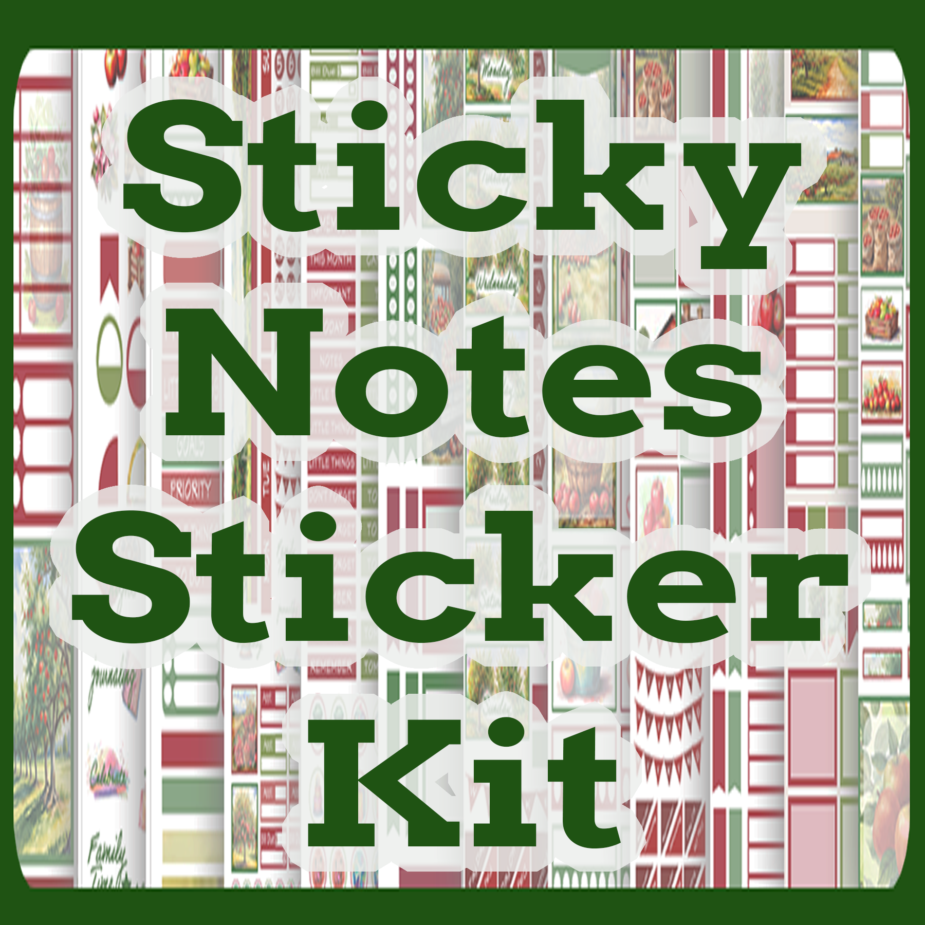 Sticky Notes Sticker Kit
